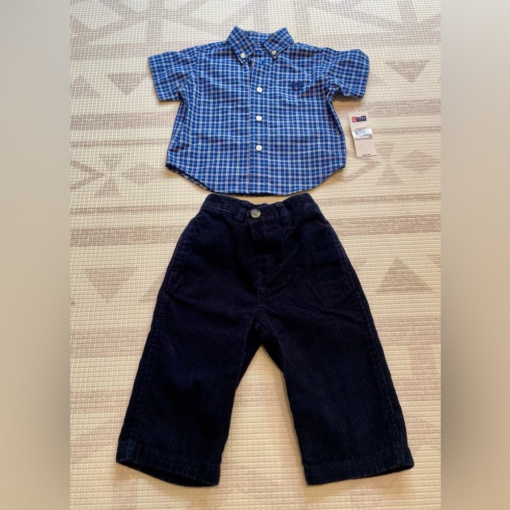 NWT CHAPS Shirt & Pants Set